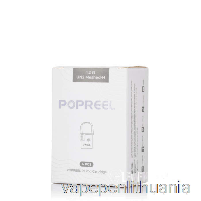 Uwell Popreel P1 Pakaitiniai Ankštys 1,2 Omo Popreel P1 Ankštys Vape Skystis